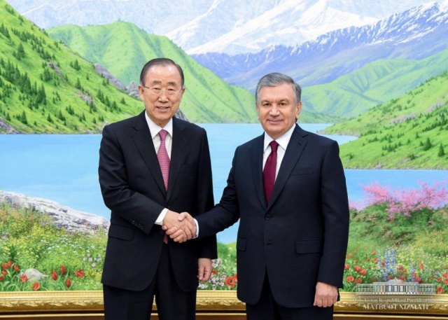 Президент Узбекистана принял бывшего Генерального секретаря ООН